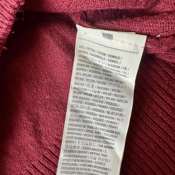 Vintage Y2K burgundy maroon Hollister Co. cardigan Bella swan vibes - Picture 7 of 7